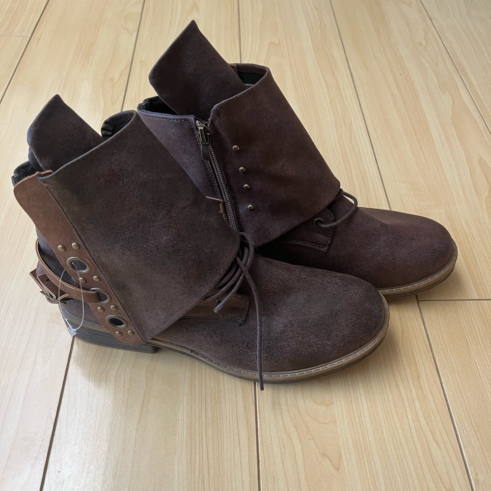 Women’s Brown Zip up Boots Sz 7